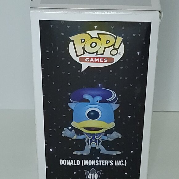 Funko POP! Games Disney Kingdom Hearts III Monster’s Inc Donald Figure #410 NEW - Picture 4 of 7